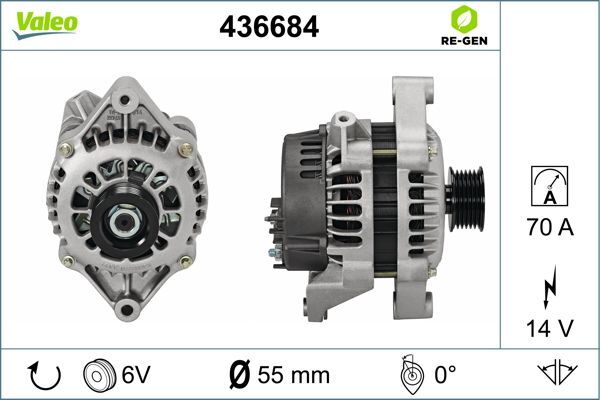 Valeo 436684 Generator FüR Opel Vauxhall-image