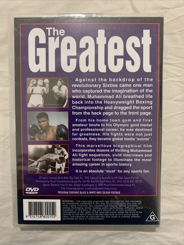 Greatest, The - Muhammad Ali (DVD, 1992) boxing π₯ brand new sealed - Foto 2 di 3
