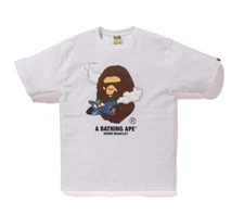 Bape X Hebru Brantley #1 Tee White Medium 100% Authentic