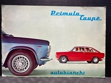 ORIGINAL DEALER VINTAGE BROCHURE 1965 AUTOBIANCHI PRIMULA COUPE