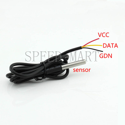 Temperature Sensor Thermistor DS18B20 Waterproof Probe with 1 meter Cable