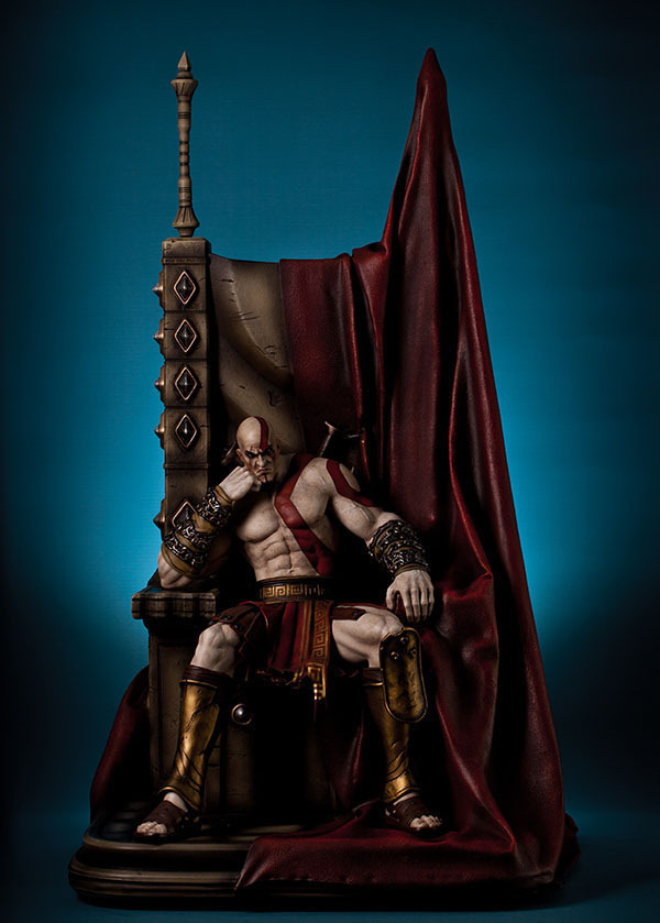 STATUA GOD OF WAR KRATOS ON THRONE 74 CM FIGURE STATUE 14 BLADE OF CHAOS GAME 1 barato y de alta calidad STATUA GOD OF WAR KRATOS ON THRONE 74 74 74 CM FIGURE STATUE 14 BLADE OF CHAOS GAME 1 liquidación hasta el 70%