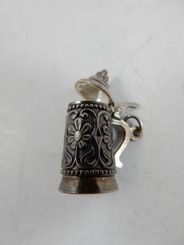 *DIJE DE PIEDRA .800 PLATA, DETALLES DE FLORES 1", ABRE #J63 - Imagen 4 de 6