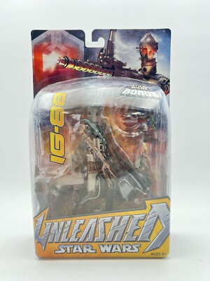 Star Wars Unleashed IG-88 Action Figure W/ Bonus Figure 2004 Hasbro NEW SEALED