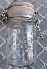 Cartwright & Butler Preserve Pickle Jar With Ceramic Top And Inner Plastic Seal