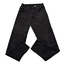 Vintage Levis 550 Jeans Mens 31x32 Black Relaxed Tapered Leg Made in USA 90s