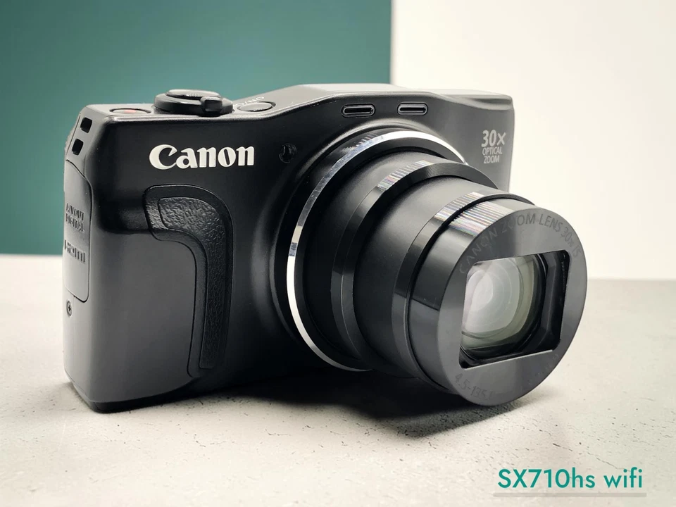 [Casi Como Nueva] Cámara Digital Canon PowerShot SX710 hs Negra 20.3MP 30x Zoom De JP - Imagen 1 de 4