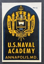 Vintage U.S. Naval Academy, Annapolis Maryland Decal