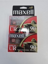 Maxwell UR 90 Minute Blank Audio Cassette Tape Normal Bias - Lot Of 2