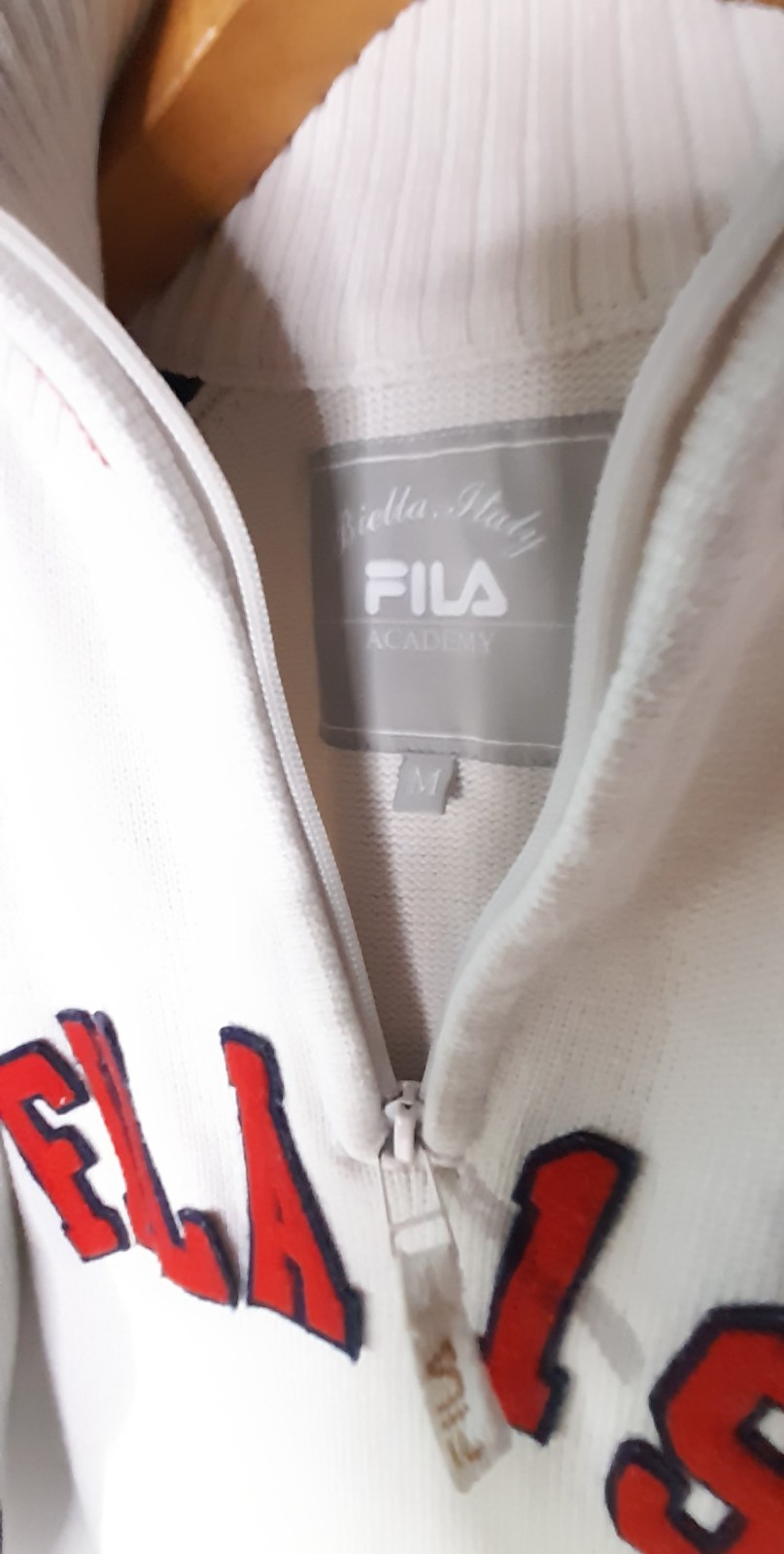 MAGLIA MEZZA ZIP FILA UOMO TG.M VINTAGE.