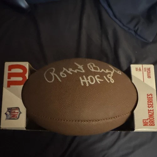 Wilson NFL Football Robert Brazile HOF '18 Signed Bronze Series Schwartz Auth