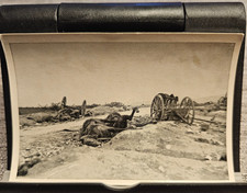 Wojna światowa 1914-1918 razem postrzelona kolumna artylerii (9x6) oryginalny obraz