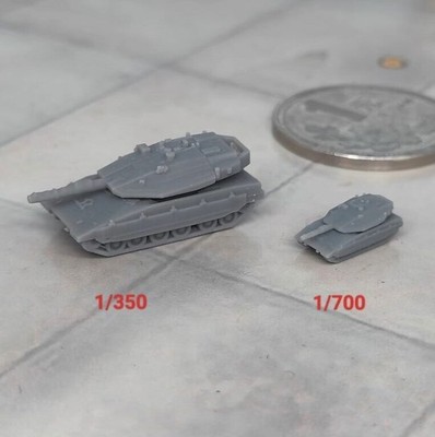 1/350/700 Resin Mini Merkava Mk4 Tank Model 3d Printed
