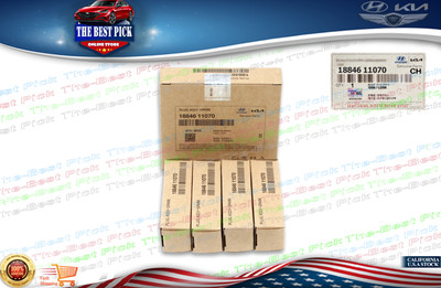  GENUINE  4 SPARK PLUGS for 11-18 OEM ELANTRA TUCSON SOUL FORTE SORENTO SANTA FE
