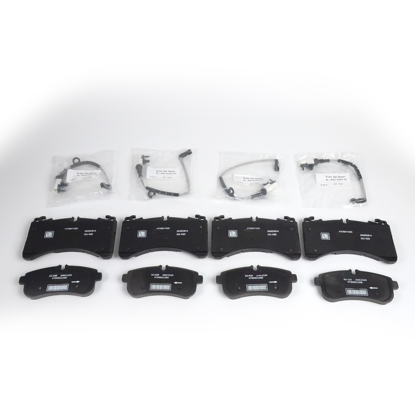 Aston Martin DBX 2021-2024 FRONT+UPPER Brake pad P/N MY832D007AC