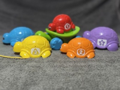 LeapFrog Nest & Count Turtle Tower Stacking Toy Multicolor Numbers Motor Skills