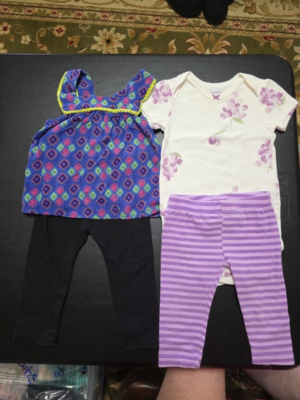 Girls Sz 12m Lot Of 2 Outfit