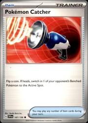 Pokemon Catcher 187/198 Scarlet & Violet Base Set Common Trainer