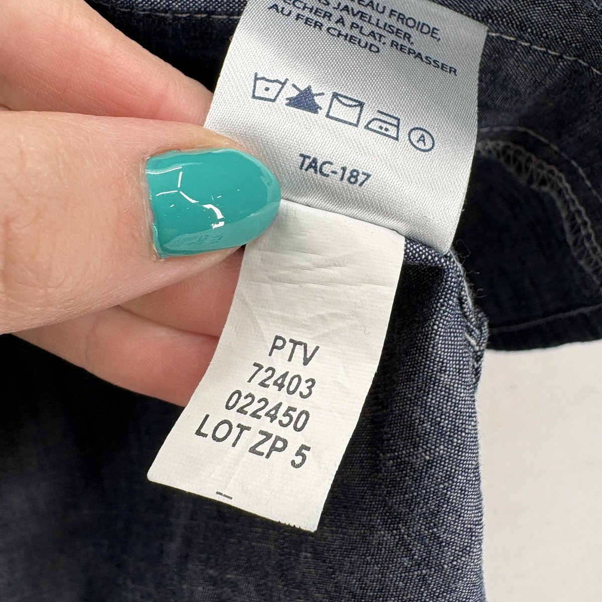 がはは 5.11 Tactical Shirt Mens Medium Blue Chambray Long Sleeve Snap