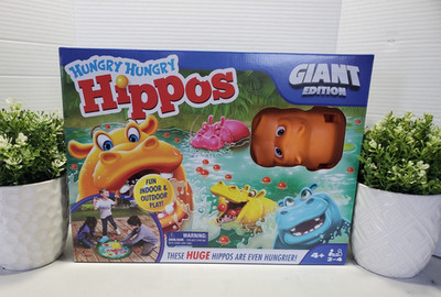 Hungry Hungry Hippos Giant Edition Oversized Board Game     NEW