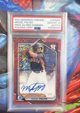 2024 Bowman Chrome - Prospect Autographs Miguel Palma #CPA-MP Red Shimmer /5