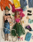Vintage Original 60s Mattel Ken & Midge Fashion Dolls with Outfits & Accessories