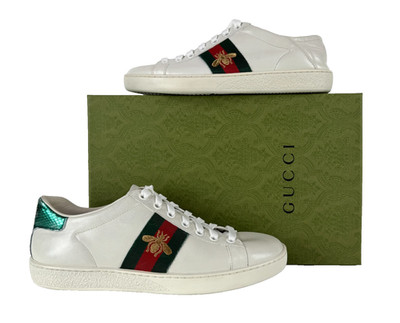 Gucci Women Auth Mis Match Sz Style White Ace Sneakers 6 6.5 US 36 36.5 EU Shoes