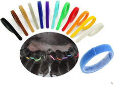 12 Adjustable Multicolor Whelping Collars for Puppies and Kittens - 12 Pack