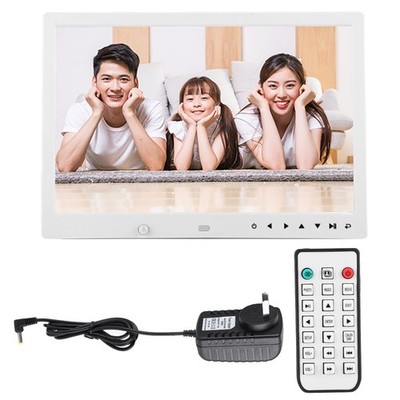 13'' Portable 1080P HD Digital Photo Frame Clock Movie Player Album Remote
