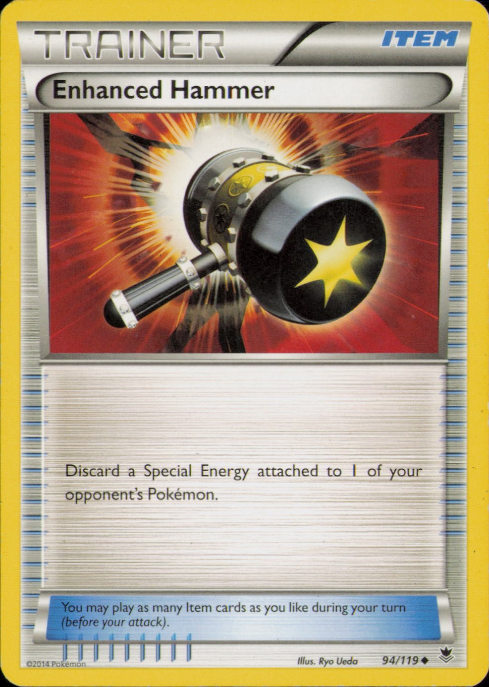 ENHANCED HAMMER 94/119 UC PHANTOM FORCES POKEMON MP