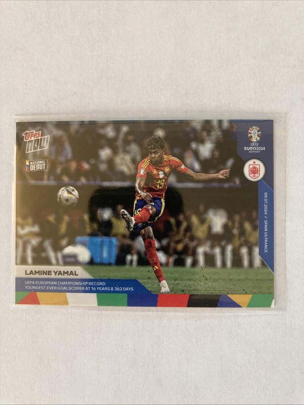 2024 Topps Now Lamine Yamal Rookie UEFA Euro #54