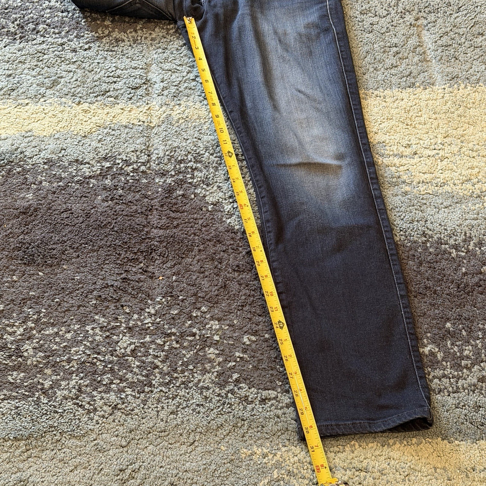 AG Adriano Goldschmied Jeans Mens 31x34 Dark Wash Blue Straight Denim Pants thumbnail 10