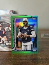 Dak Prescott 2025 Topps Chrome #79 Green Border /99 IMAGE VARIATION