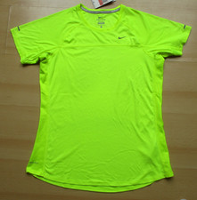 NIKE running dri-fit Shirt Laufshirt T-Shirt gelb Damen L 42 44