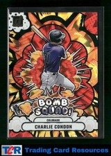 2025 Donruss #8 Charlie Condon Bomb Squad Red Xplosion #/99
