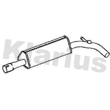 Klarius Centre Exhaust Pipe & Silencer for Skoda Citigo CHYA 1.0 2011-2019
