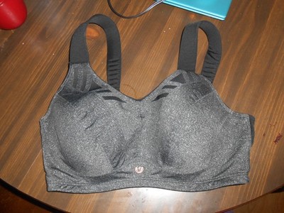Women size 38 DD, gray Max Support underwire bra by Livi