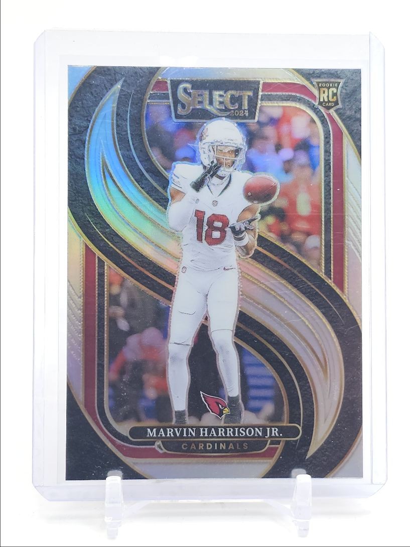 MARVIN HARRISON JR. 2024 SELECT PREMIER LEVEL ROOKIE SILVER PRIZM RC Q2794