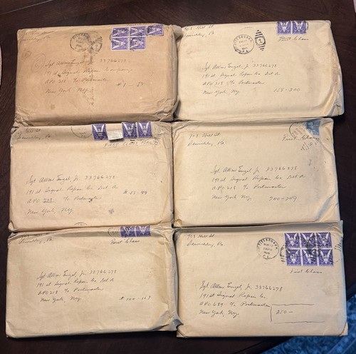 WWII HUGE Love Letter Lot 500+ State College PA Sewickley PENN STATE CBI 191st