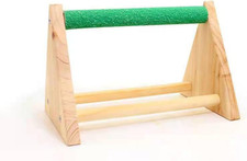 Parrot Play Wood Stand, Bird Grinding Perch Table Trimming Bird Training Stands