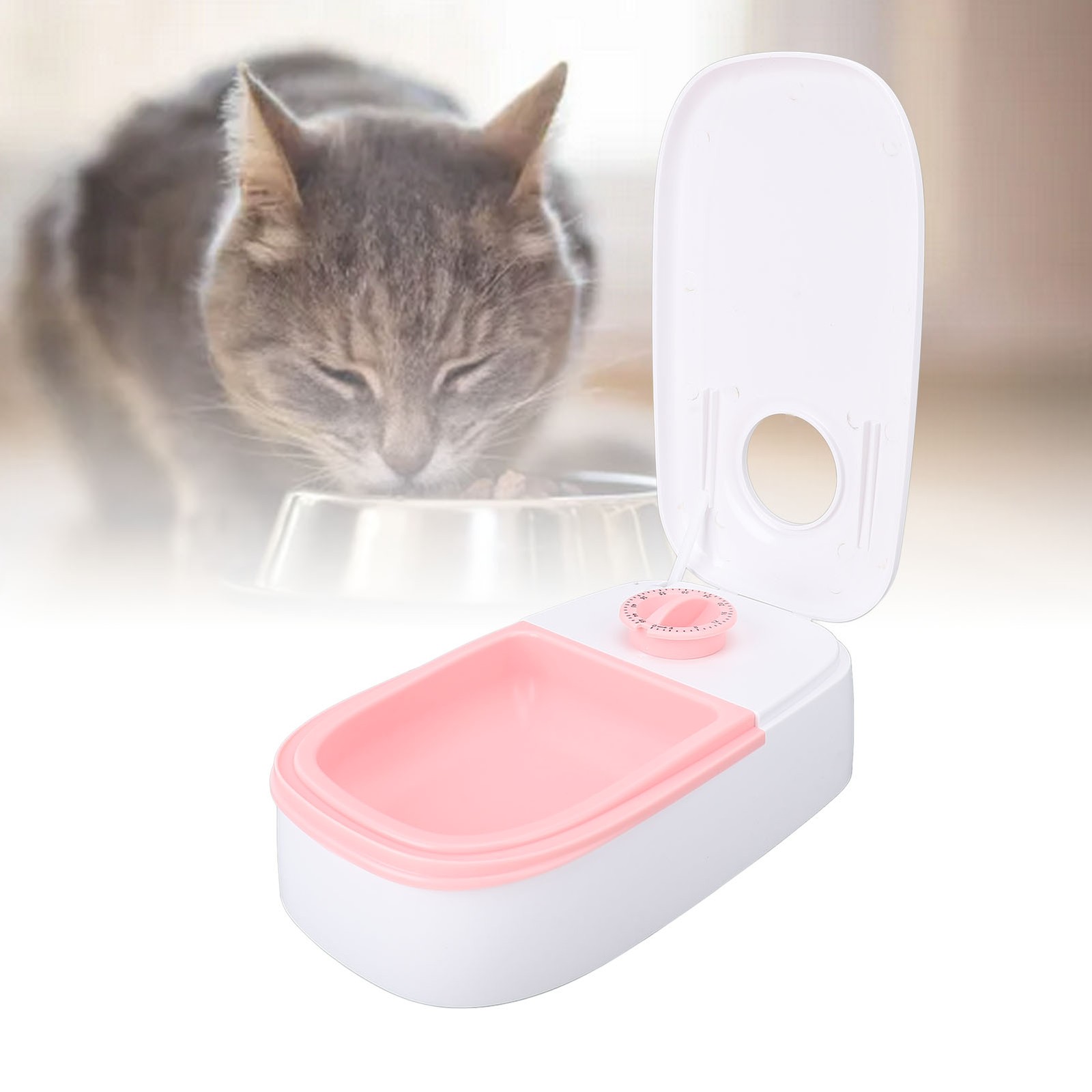 `Cat Food Feeder Maintain Freshness Automatic Pet Feeder For Dogs Cats