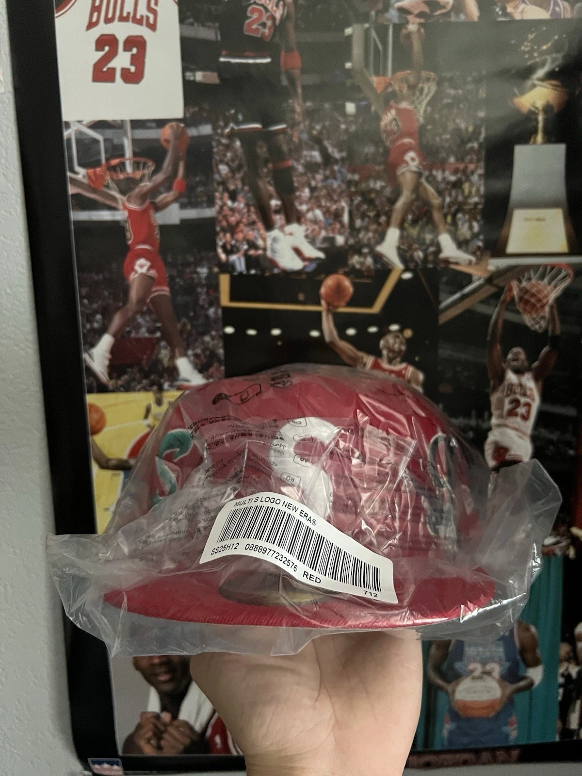 Casquette ajustée rouge logo SS25 Supreme New Era DS Multi S 7 1/2 