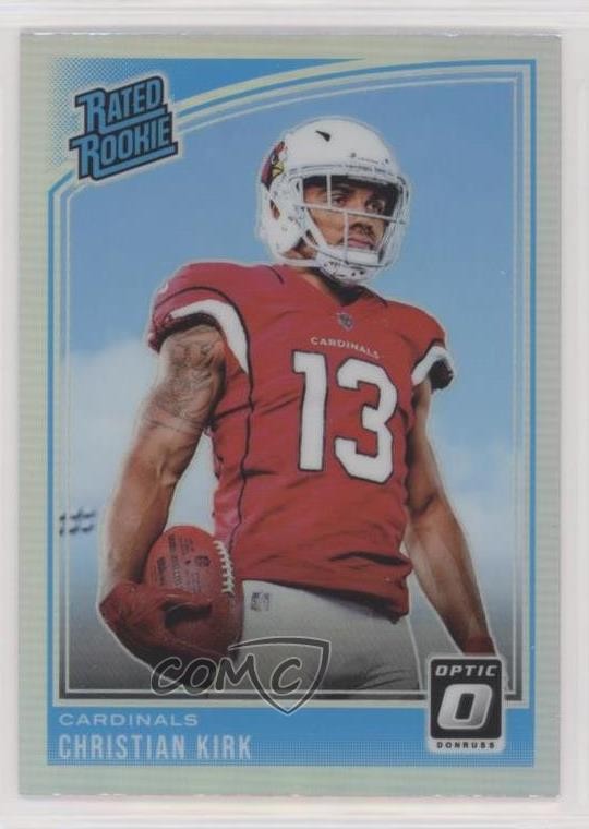 2018 Donruss Optic Rated Rookie Holo Prizm Christian Kirk #163 Rookie RC e1n