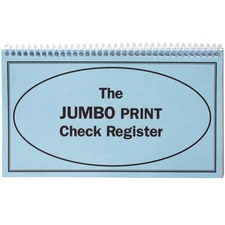 Giant Print Check Register