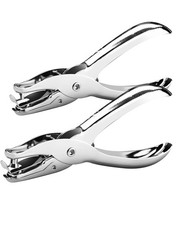 2 Pcs Hole Punch, 1/4 Inch and 1/8 Inch Single Hole Punch, MoHern Hole Punche...
