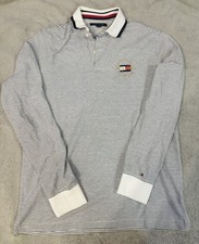 Tommy Hilfiger Polo Stripe Shirt New York City Logo Print