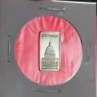 US Capitol - 2.5 Gram .999 Fine Silver Mini Bulliom Art Bar Proof Ingot - RARE