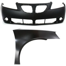 Bumper Cover and Fender Kit For 2005-2009 Pontiac G6 Front Sedan Primed