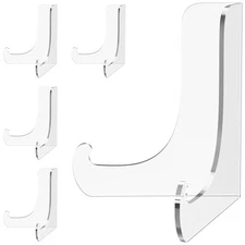5 Pack Acrylic Display Stand, Plate Stand for Display, Clear Easel Stand, Dis