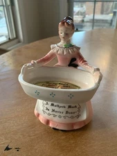Enesco Mother In The Kitchen Series Scouring Pad Holder "A Mothers Work ..."